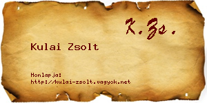 Kulai Zsolt névjegykártya